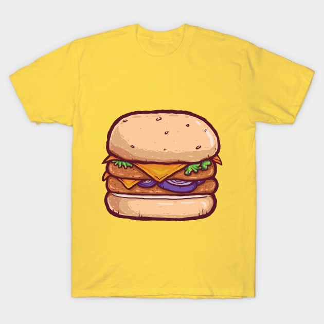 CheeseBurger T-Shirt by himsucipta